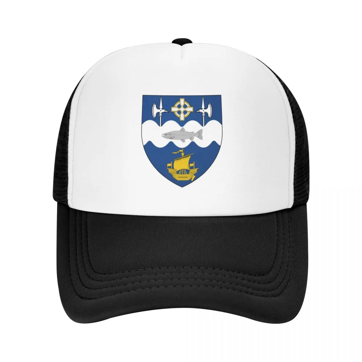 Coat ofArms of Ballina (County Mayo), Ireland Baseball Cap tea Hat Hat Man Luxury hard hat Sunscreen Sun Hats For Women Men's