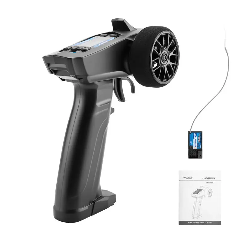 YSUN-P32 Turbo Racing 91803G-C 2.4G 4-канальный радиосистема с ЖК-дисплеем, пульт дистанционного управления с приемником для радиоуправляемых автомобилей и лодок
