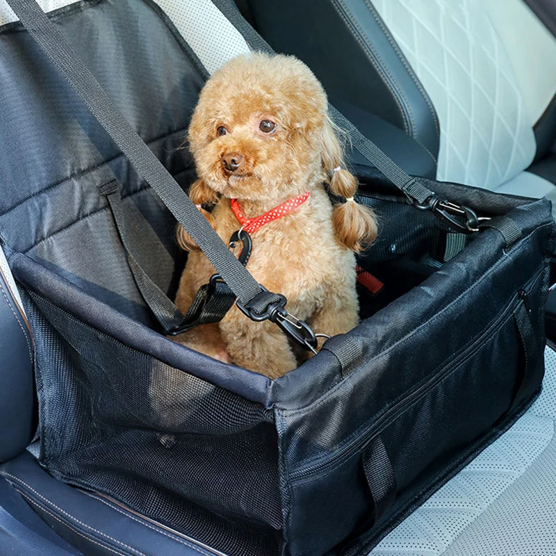 Premium Dog/Cat Car Seat Cushion Hanging Bag Travel Dog Car Seat for Small to Medium Dog Cats Dog Travel Cage Accessories