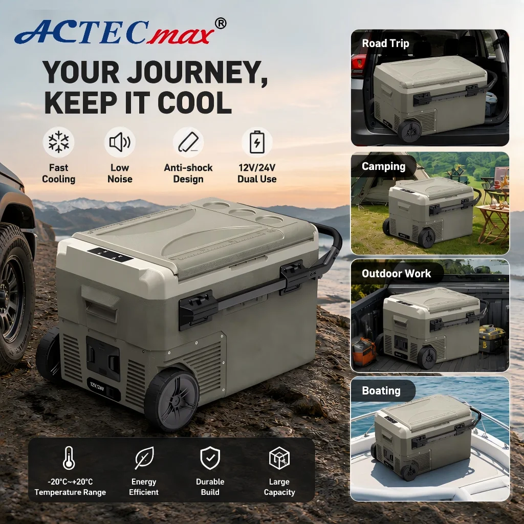 35L 45L 55L Portable Vehicle Refrigerator Ice Maker Plastic Construction Compressor Cooling For RV/Truck/Mini Car Fridge Freezer