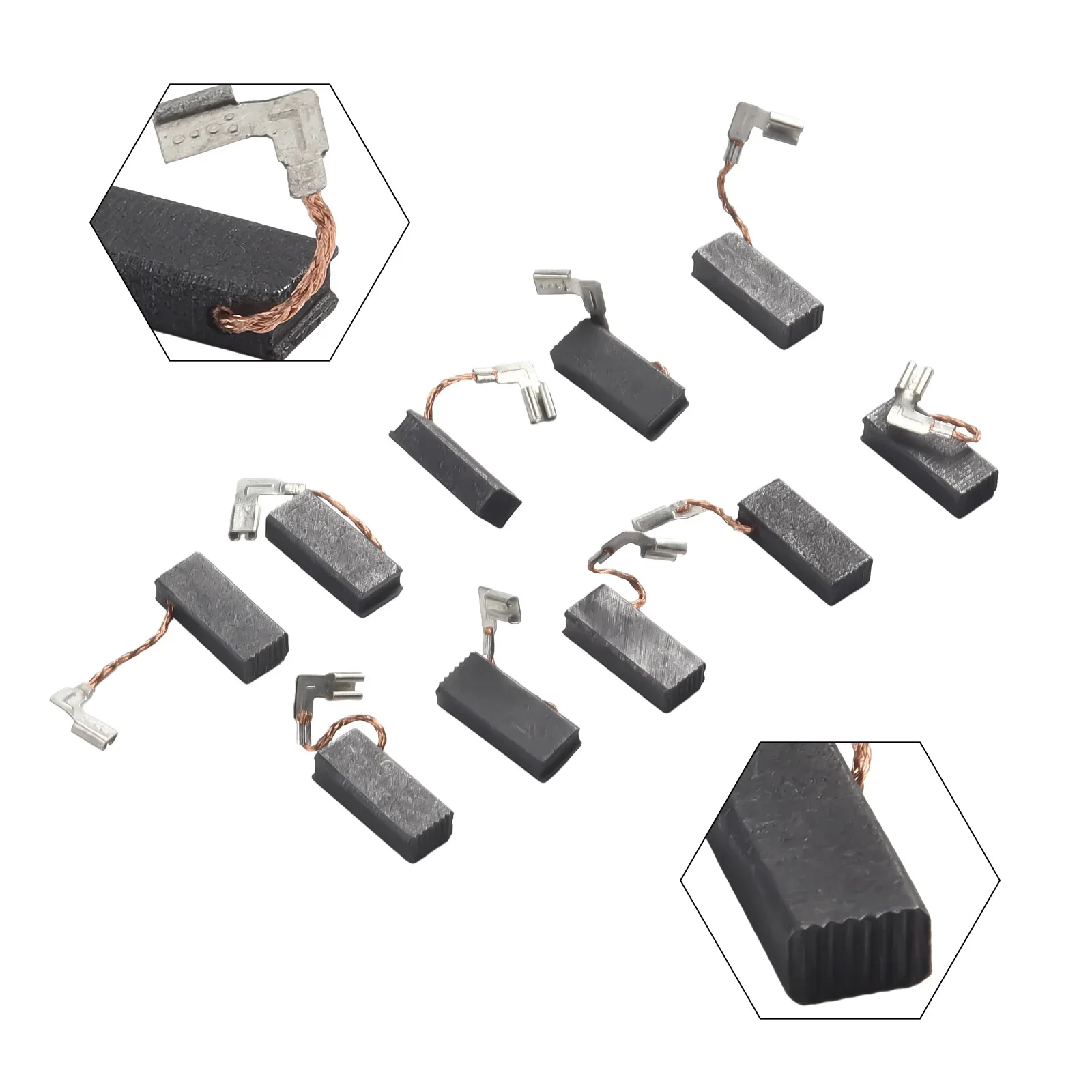 10/2PCS A96 Spazzola di carbone di ricambio per punte a percussione Bosch per utensili elettrici Bosch GBH2-22 GBH2-23 GBH2-24 GBH2-26 GBH2-28