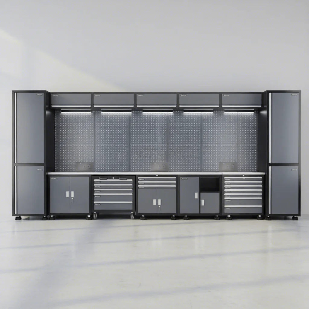

Heavy Duty Stainless Steel Chest OEM Workshop Storage Cabinet With Drawers For Factory Use Customizable Dimensions