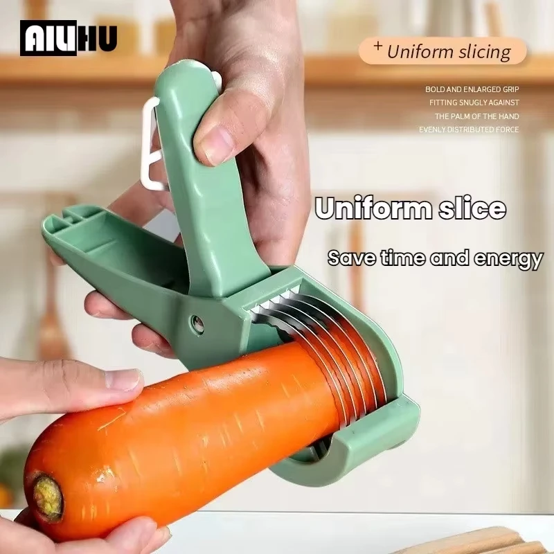 Trancheur de légumes et de fruits en acier inoxydable, outils de cuisine, trancheur de salade multifonctionnel, accessoires de cuisine 1 pièce