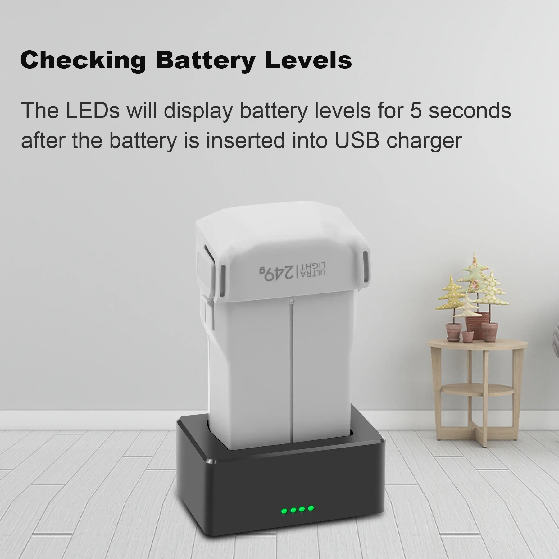 For  Mini 4 Pro Charger Battery Housekeeper USB Charging Treasure Type-c Charging Box for  Mini 3 Accessories