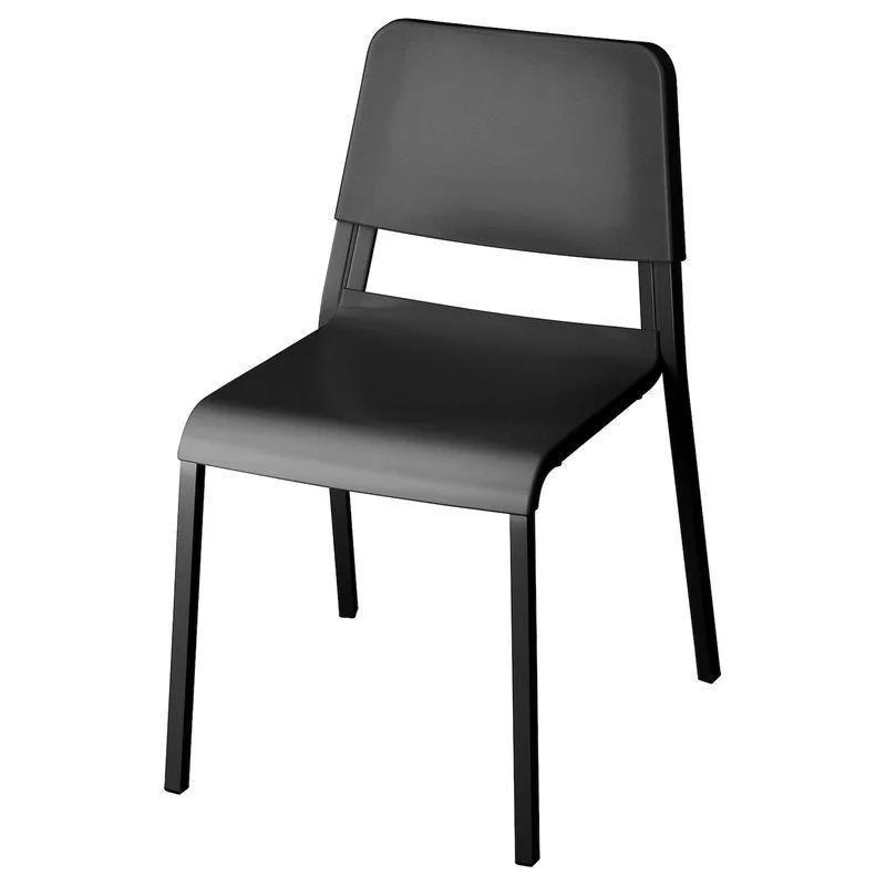 

Color matching dining table and chairs niche plastic stackable leisure chair home living room back chair