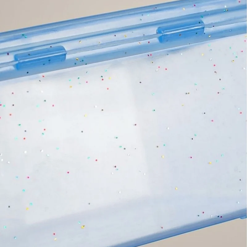 Transparent Plastic Storage Boxes Photocards Small Card Storage Box Desk Organizer Box Classification Box Stationery