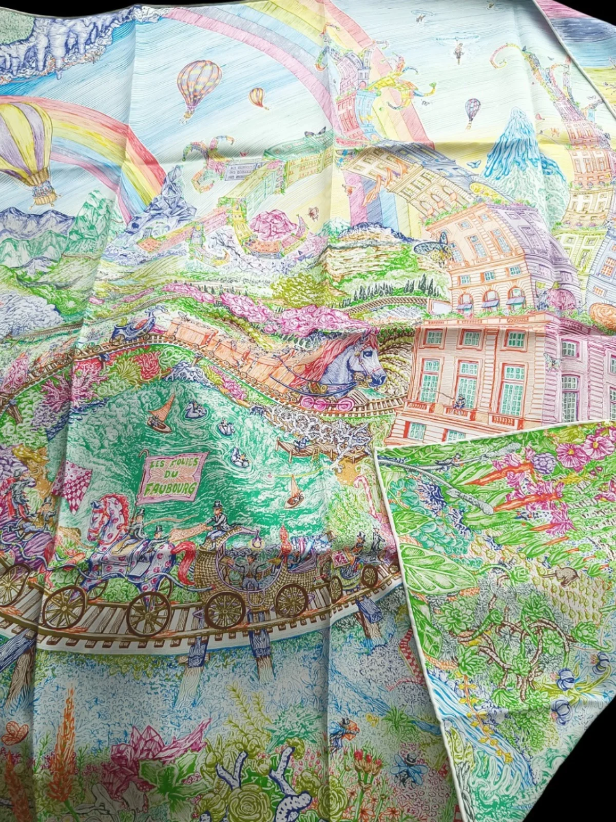 Pañuelo de Seda de Morera con Estampado a Doble Cara, Pañuelo Cuad Pesado de Sarga de 8 Momme para Mujer, Accesorio de M...