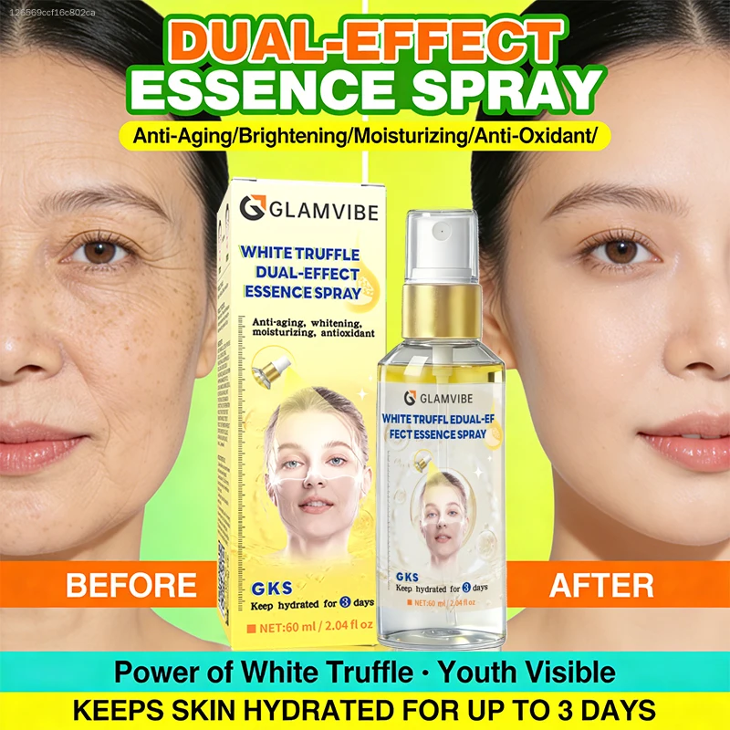 Daily Antioxidant Truffle Essence Spray, Skin Brightening & Anti-Aging, Deep Hydration & Skin Care, Dual Action Facial Mist for Face Moisturizing