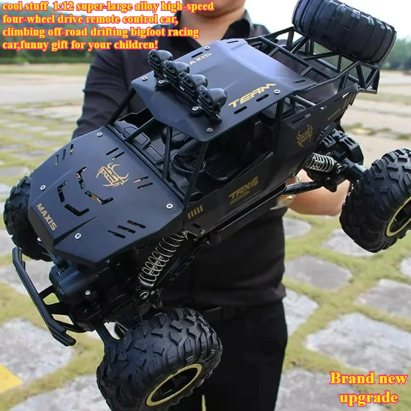 

Cool Stuff Toy Car Funny Gift-1:12 Alloy Climbing Off-road Rc Truck,Remote Control Car Toy,High-speed 4WD Rc Cars,Toys for Kids