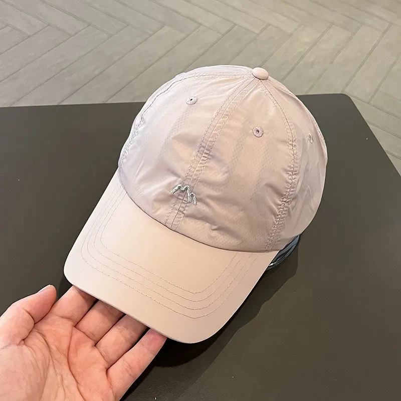 Wasserdichte, atmungsaktive Baseballkappe, einfarbig, Sommersport, Golf, Sonnenhut, Unisex, lässig, Papa-Hüte für Damen und Herren – Detail 5