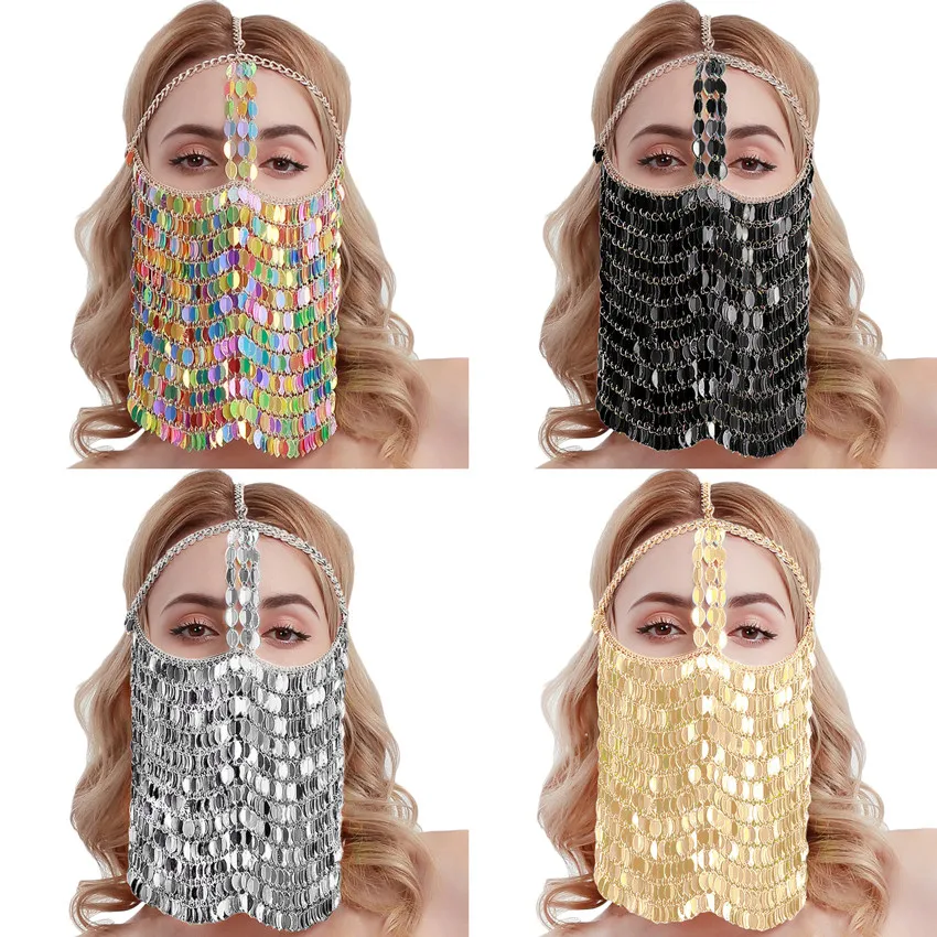 

Creative New Product Face Curtain Fashion PartyPerformance Headdress Face Chain Hair Accesso