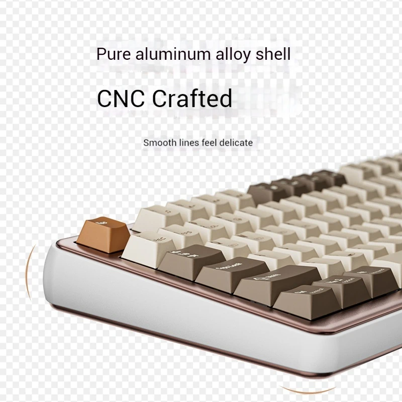 Ajazz Ac100 Celtic Themed Aluminum Alloy Mechanical Keyboard With 98 Rows Of Aluminum Lumps Ice Cream Shaft Customization Gifts