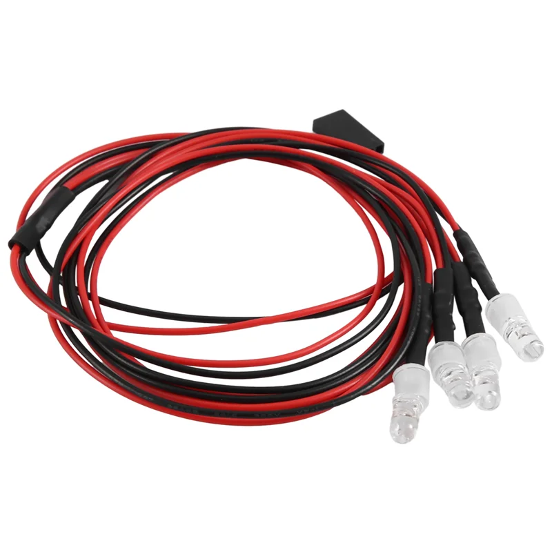 

AS96-4 Leds RC LED Light Kit For 1/10 RC Car Truck Crawler RC Model Drift Car Headlight Taillight , 5Mm,Blue Easy To Use