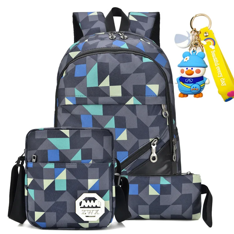 Waterproof travel laptop backpack children School Bags teenager Boys girls camouflage school Backpack set high School backpack