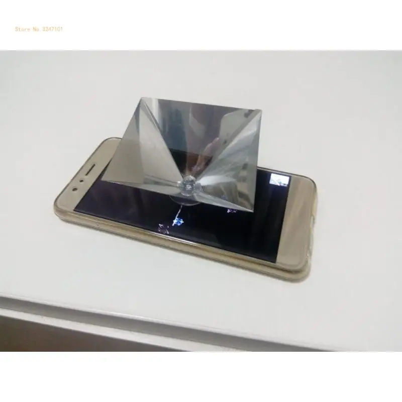Smartphone 3D Hologram Projector 360-Graden Beelden 3D Projector Stands Projector Py-ramid Elke Smartphones Dropship