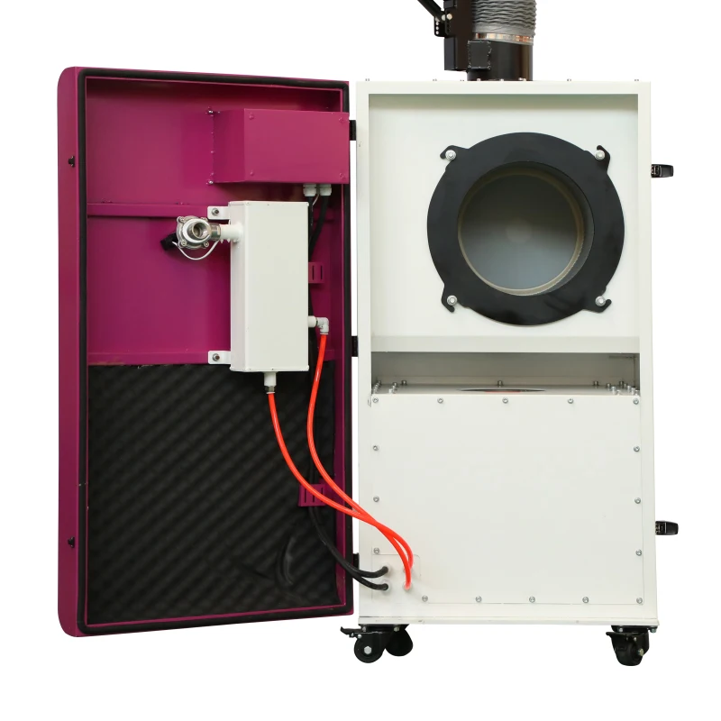 New Industrial Vacuum Cleaner Smoke Collector Smoke Exhaust with Exhaust Arm Dust Collector HEPA Filter Mobile Double Arm