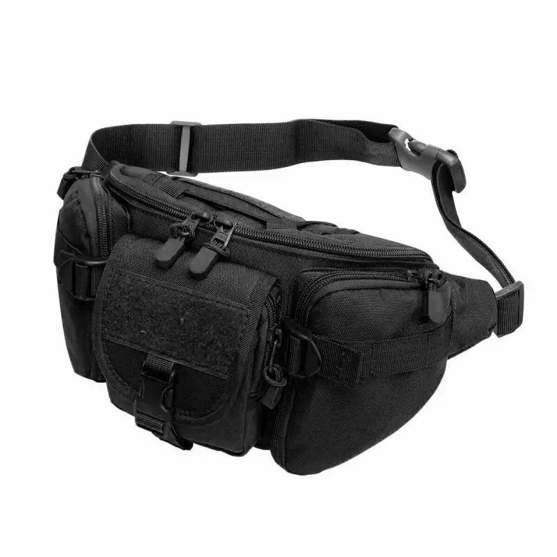 Men\'s Waist Bag Casual Large Bags Travel Outdoor Camping Utility Tactical Waist Fanny Packs Large Belt Pouch Crossbody Bags