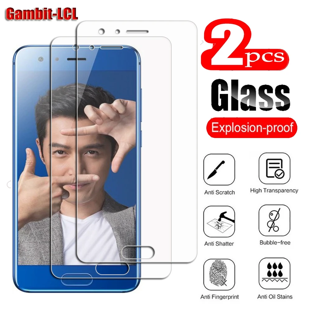 2PCS Original Protective Tempered Glass For Huawei Honor 9 Premium 5.15