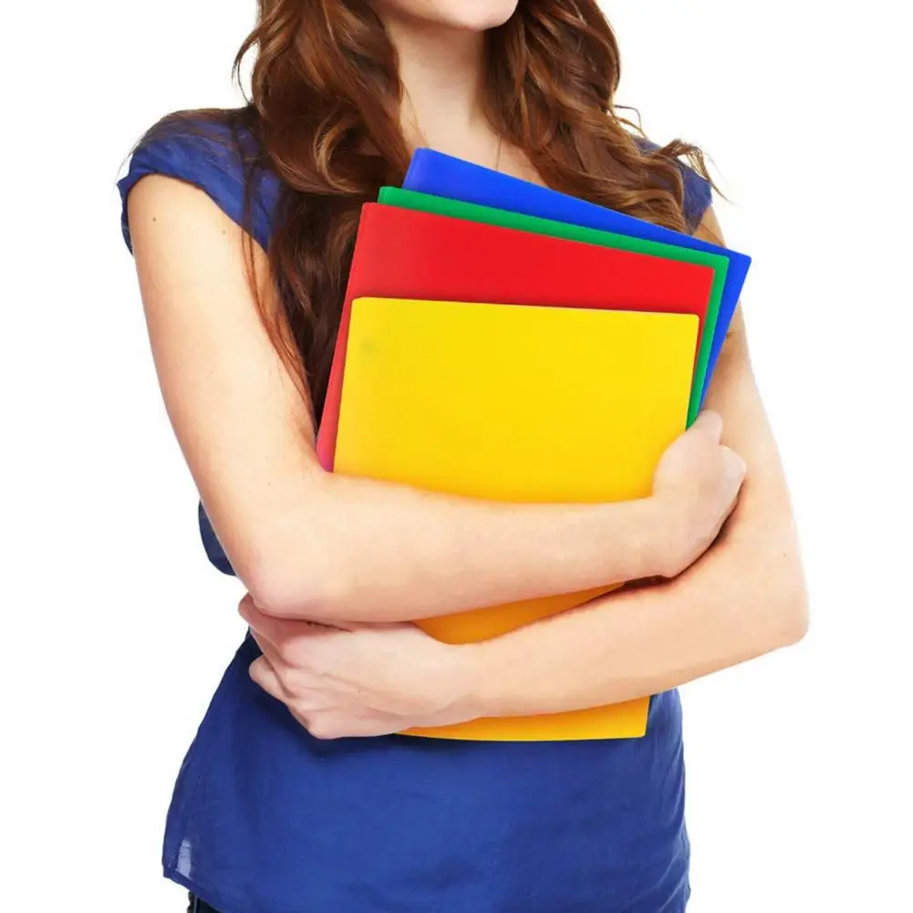 Pastas Plásticas Multicolor para Documentos, Organizar e Armazenar Documentos, Versátil, 8PCs