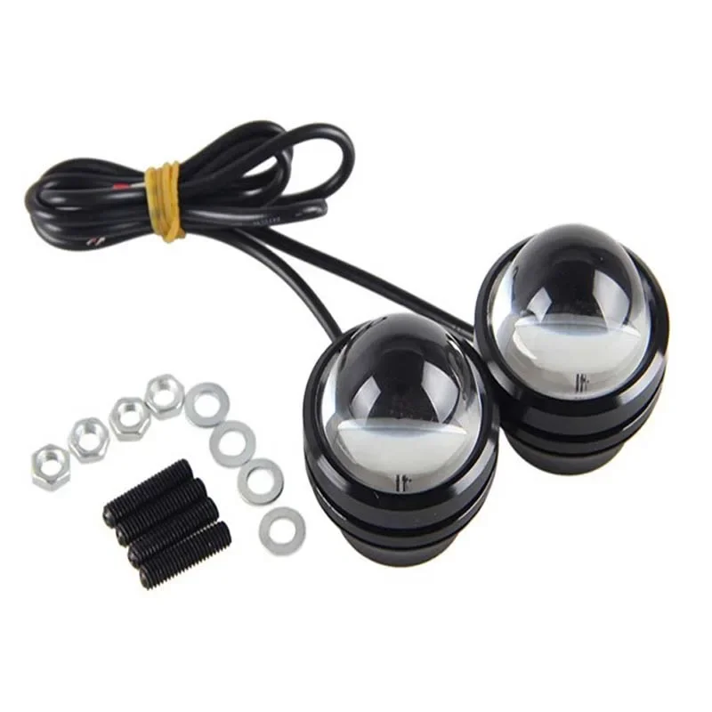 Car Motorcycle LED Waterproof Fog Lights Headlight Day Running Light DRL Voltage DC 12V Car Motorcycle Accessories