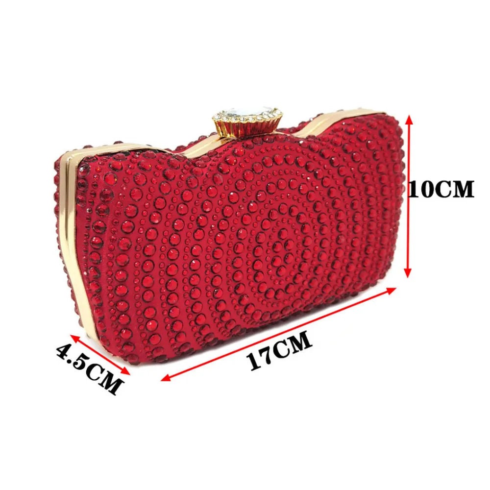 Elegante Damen-Abendtaschen mit Strass, Designer-Kristall-Bankett-Handtasche, luxuriöse Hochzeits-Braut-Clutch, einzigartige Diamant-Clutches – Detail 1