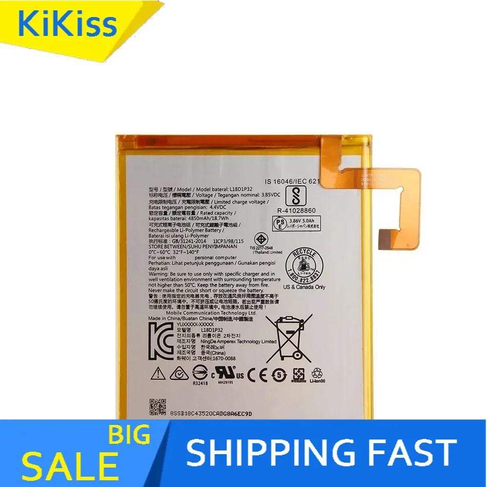 

For Lenovo Tab M10 TB-X605L TB-X605F TB-X605M Tablet Battery - 4850mAh High-Capacity Replacement