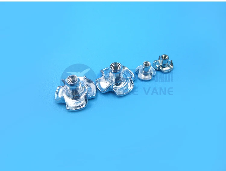 20Pcs M2 M3 M4 M5 M6 Zinc 4Claws Anti-slip Counterclaw Nut Sharp Flower Type Nut Model Gasoline Boat Oil Tanker DIY Accessories