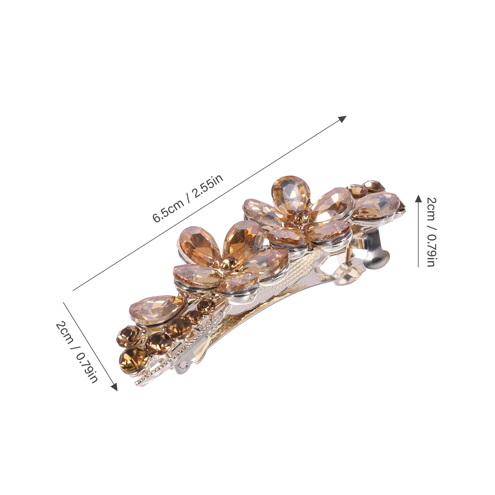 

Rhinestone Hair Clip Rhinestones Clips for Wedding Barrettes Bridal Accessories Mini Jewelry Zinc Alloy Shiny Bride