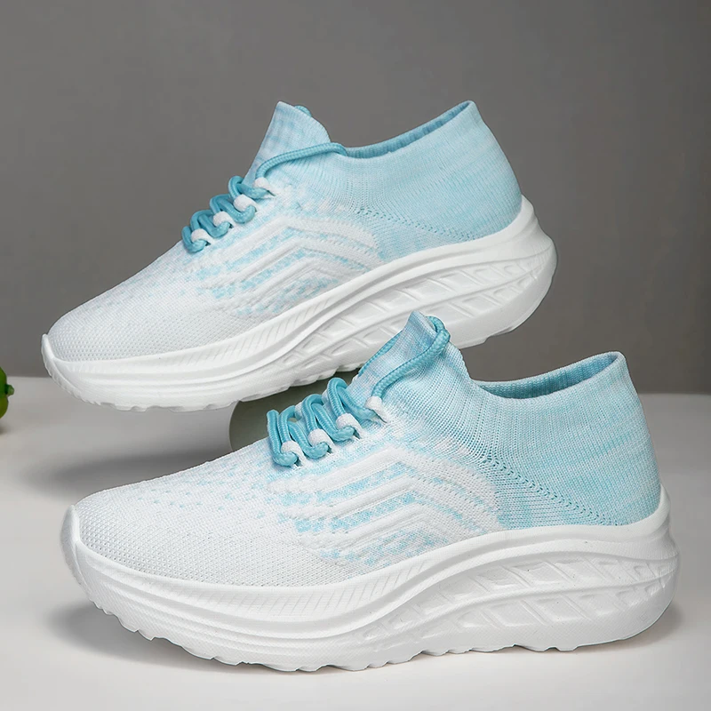 أحذية رجالية صيفية جديدة مع أحذية رياضية شبكية منسوجة قابلة للتنفس، أحذية جري كاجوال ومتعددة الاستخدامات للنساء