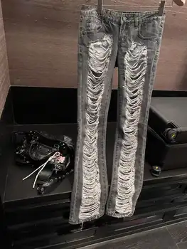 10 best sales Calça jeans de cintura baixa estilo anos 2000 - №9