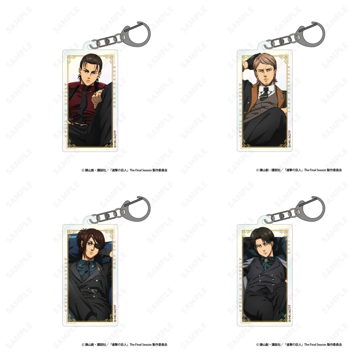 Новый-Шарм-Аниме-Титан-6-СМ-Брелок-Эрен-Йегер-Микаса-Акерман-Армин-Арлерт-Брелок-Акриловая-Модель-Тарелка-Рождественские-Подарки