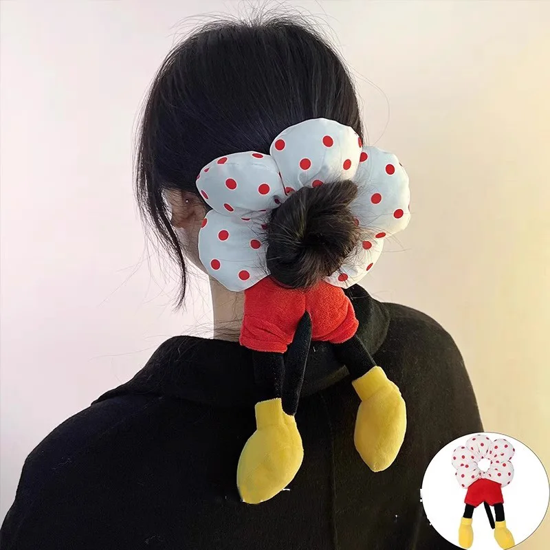 

Cute Cartoon Mickey Arse Flower Shape Hair Band For Women Girl Hair Accessory Sweet Hair Ornament Scrunchie Rubber Band Hair Tie