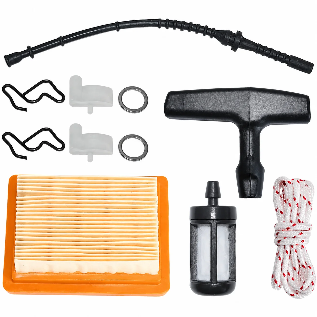Air Filter Fuel Filter Hose Handle Grip Pawl Dog Kit For Stihl FS120 FS200 FS250 FS300 Trimmer Brushcutter, OEM 4134 141 0300