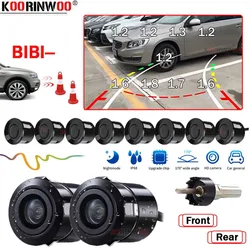 Koorinwoo Intelligent System For Cars Parktronic 4/6/8 Dynamic Dash camera Rear Mirror Parking Sensors Front Cameras Car-Styling