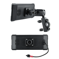 T48C_7 Inch Motorcycle Wireless Carplay & Android Auto Front Rear Camera Dual Bluetooth DVR GPS Navigation Display Screen B