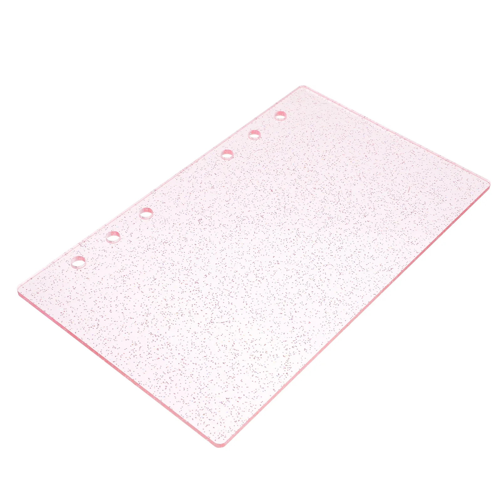 

Акриловая крышка-переплет А6 с 6 отверстиями, блестящая полупрозрачная для планировщиков, журналов, тетрадей, органайзер с вкладышами, чехол-переплет