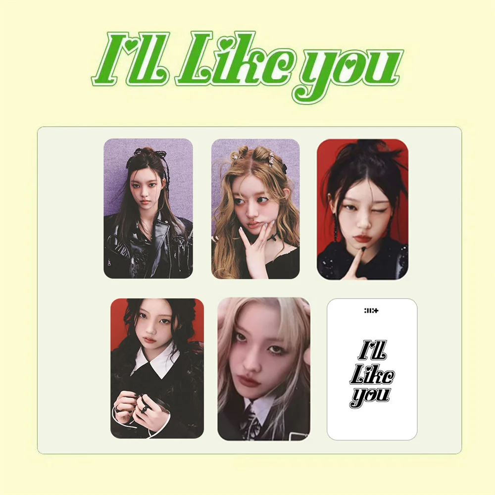 5 шт./компл. ILLIT I'll Like You, новый альбом, фотокарточки Wonhee Minju Moka, модные фотокарточки, двухсторонние открытки, подарок для фанатов