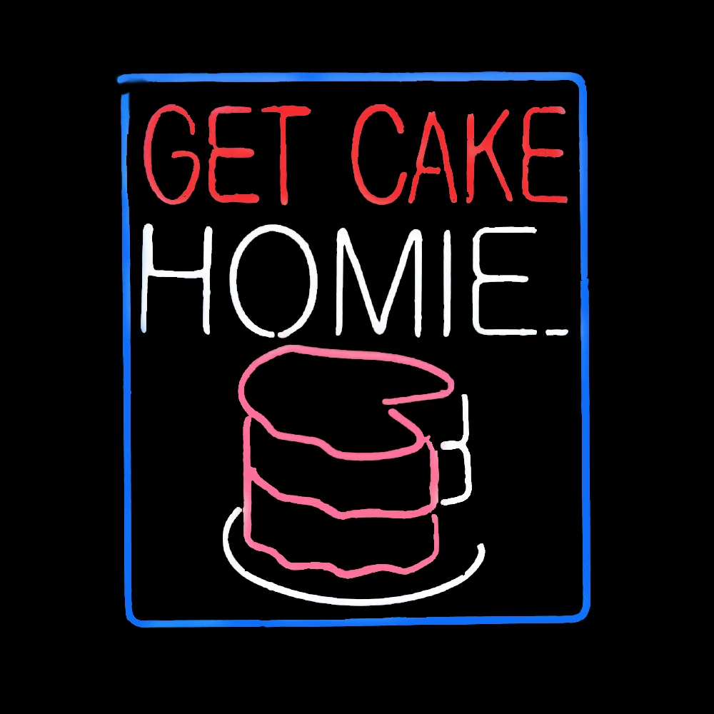 Gets Cake Homie Neon Light Sign Custom Handmade Real Glass Tube Store Advertise Room Decoration Display On Wall 14