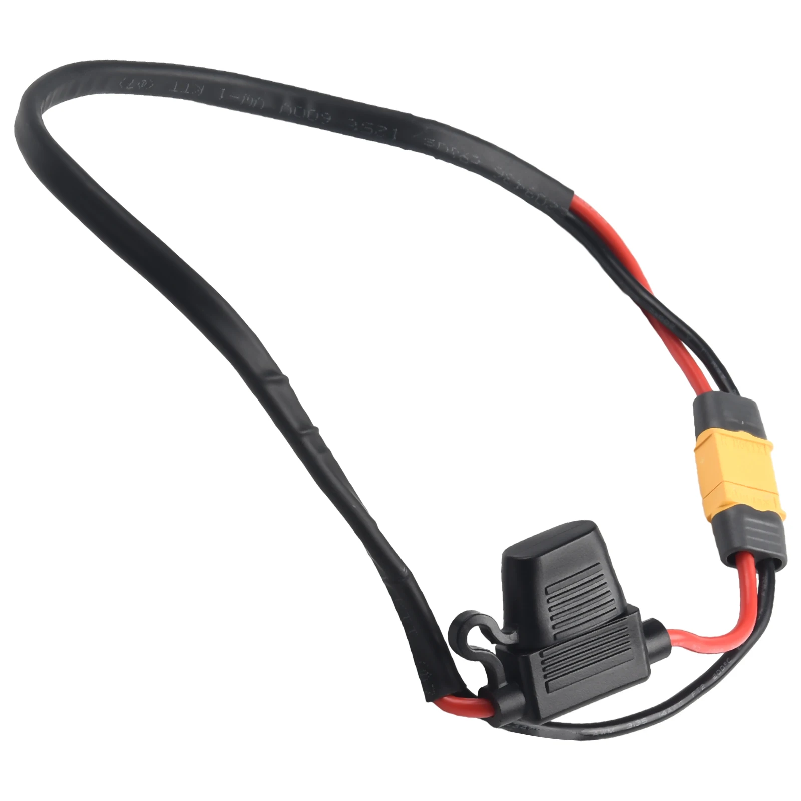 Ebike Lithium Battery Power Cable 14AWG Discharge Wire High Temperature Resistance Controller Fuse Silicone Power Cord