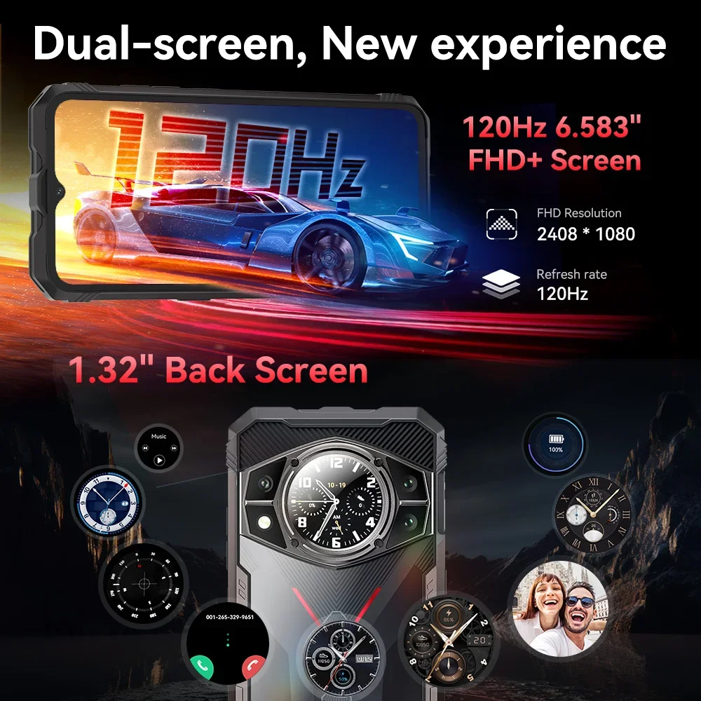 Imagem -04 - Cubot Kingkong ax Android 14 Smartphone Robusto Ultrafino Helio G99 24 gb de Ram 12 Mais 12 256 gb de Rom Tela de 120 hz Câmera de 100 mp Nfc