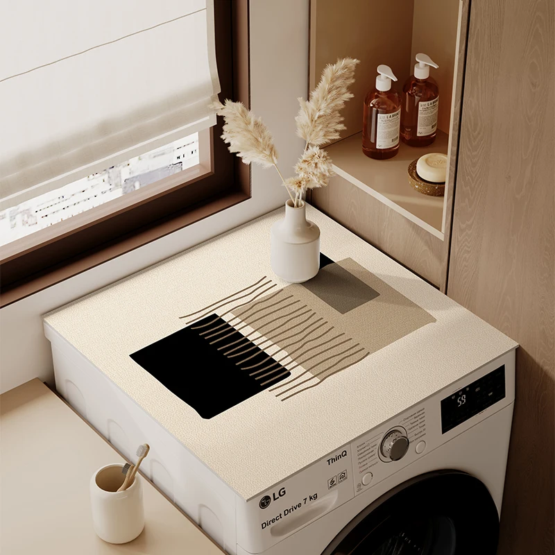 Roller washing machine dust cover cloth diatom mud waterproof sunscreen refrigerator mat