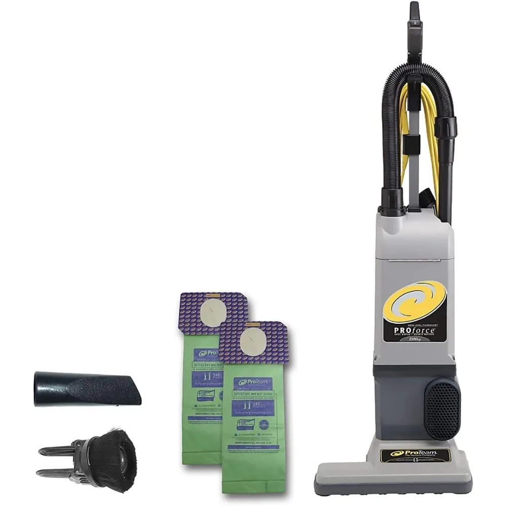 

1500XP Bagged Upright Vacuum Cleaner with HEPA Media Filtration, Commercial Upright Vacuum with On-Board Tools, Corded