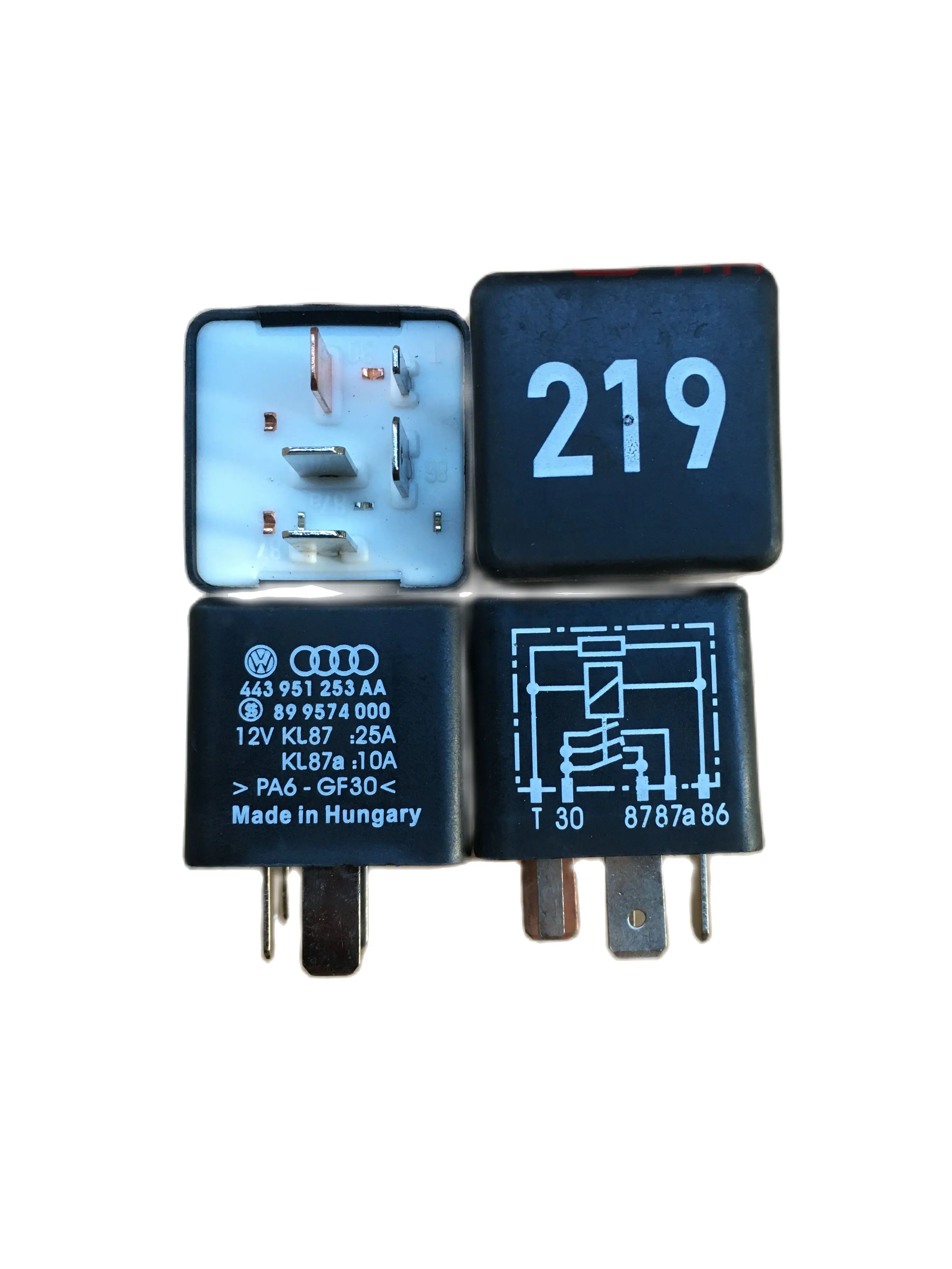 NO.219    CAR RELAY 443 951 253 AA Applicable to  Suitable for Audi A4A6LA8 Volkswagen Tourist Passat