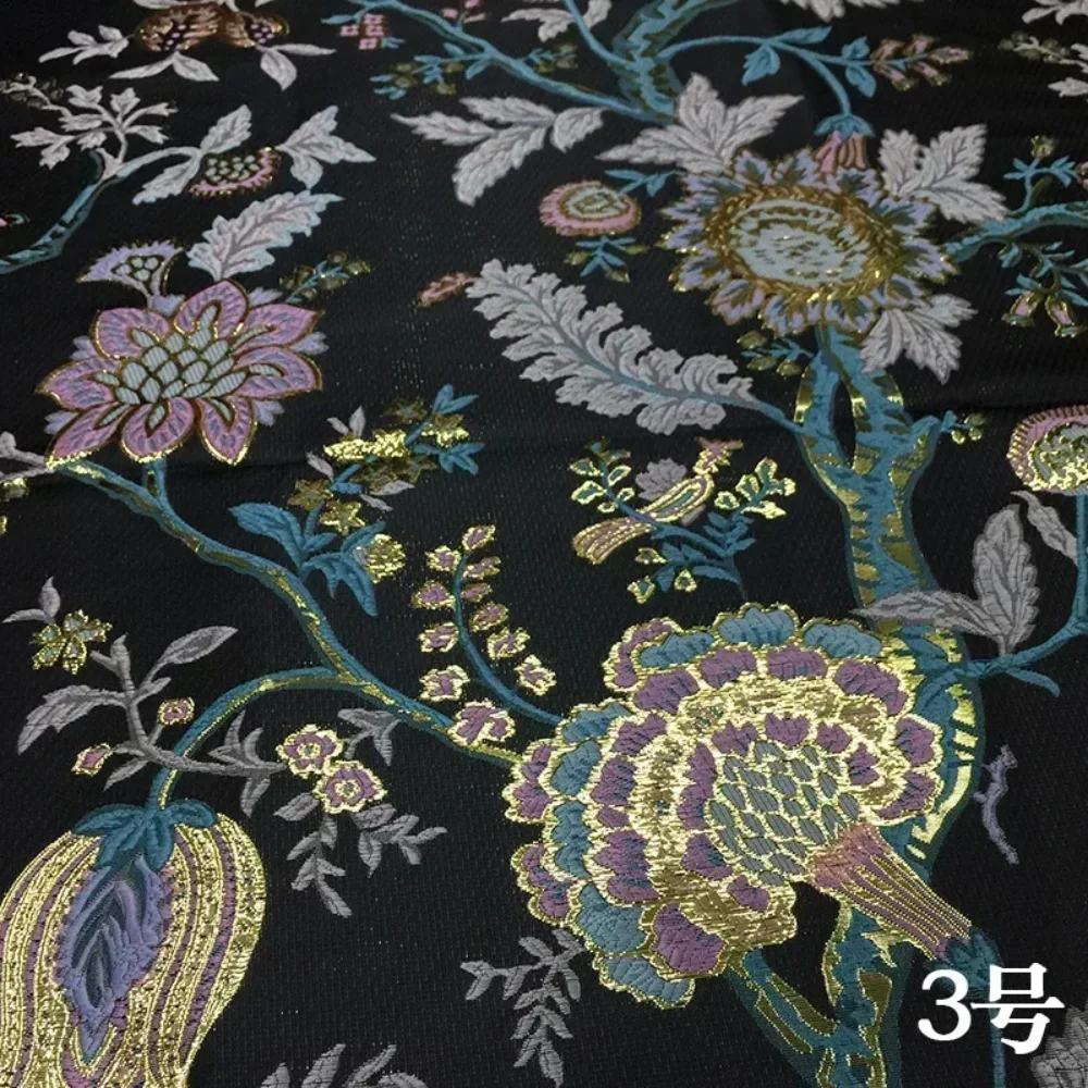 

Парчовая жаккардовая ткань, осень-зима, винтажный позолоченный костюм, пальто, ткань «сделай сам», модный дизайн, шитье, оптовая продажа, материал на метр