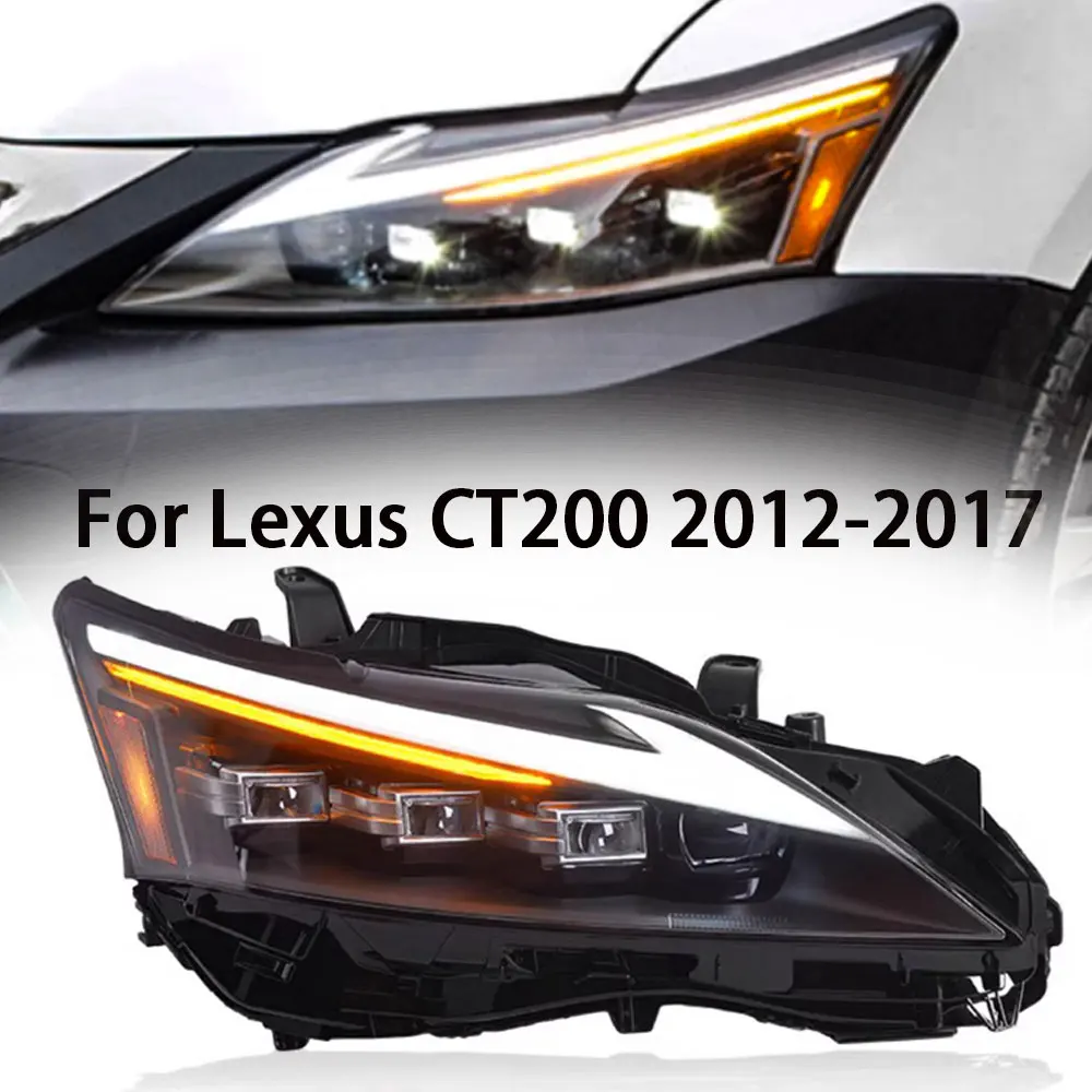 car Headlight For Lexus CT CT200 2013-2017 Head Lights matrix Style Replacement DRL Daytime lights retrofit Projector