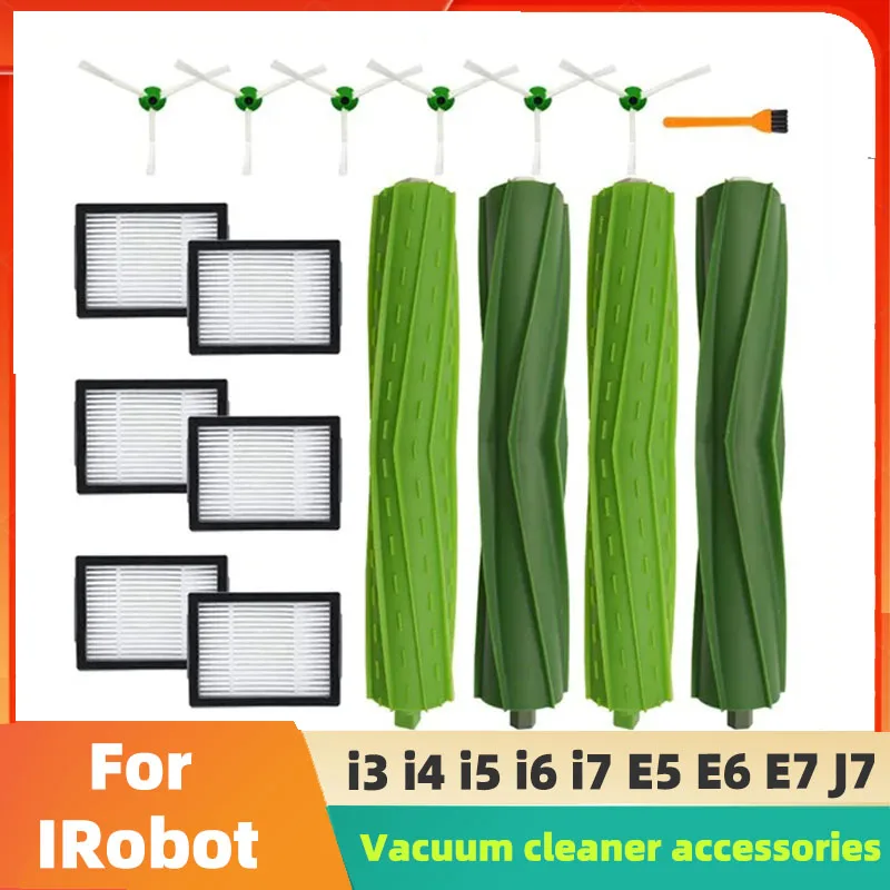

Side Brushes & Roller Brushes & Hepa Filters for iRobot Roomba i7 i7+ E5 E6 I Series Robot Vacuum Cleaner Parts Replacement Kit