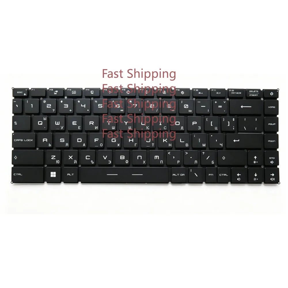 C=For Laptop RGB Backlit GS66 Keyboard  MSI V194222AK1 9Z.NJ2BN.B13 NSK-FFBBN S1N3EFS2A2SA0 S1N3EGR2A2SA0 S1N-3EHU2E2-SA0