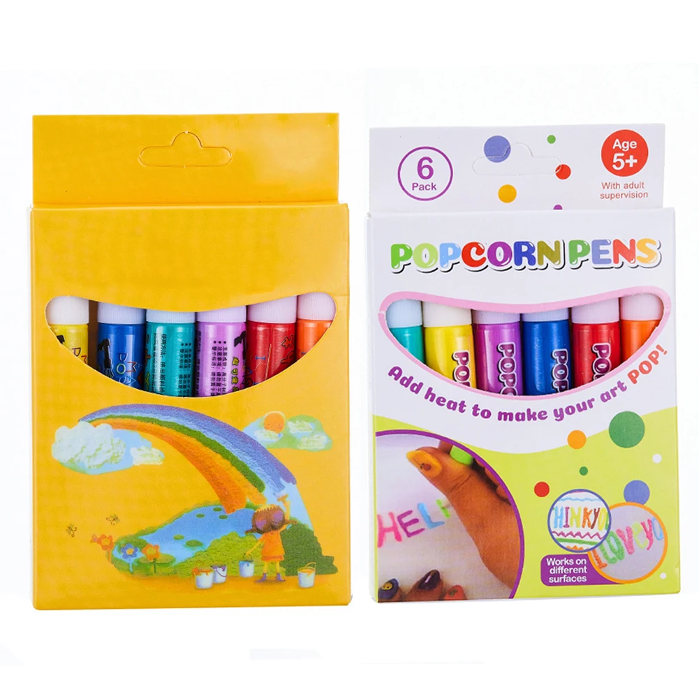 Brand New Popcorn Drawing Pen Bubble Pen Popcorn 10.5cm 3D Printing ABS Birthday Bubble Marker DIY Cotton Pen Multi-purpose