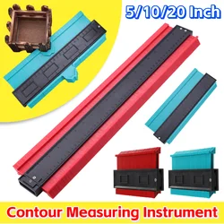 5/10/20Inch Contour Gauge Plastic Profile Copy Contour Gauge Standard Pipe Tile Wood Laminate Tool Tile Laminate Measuring Tool