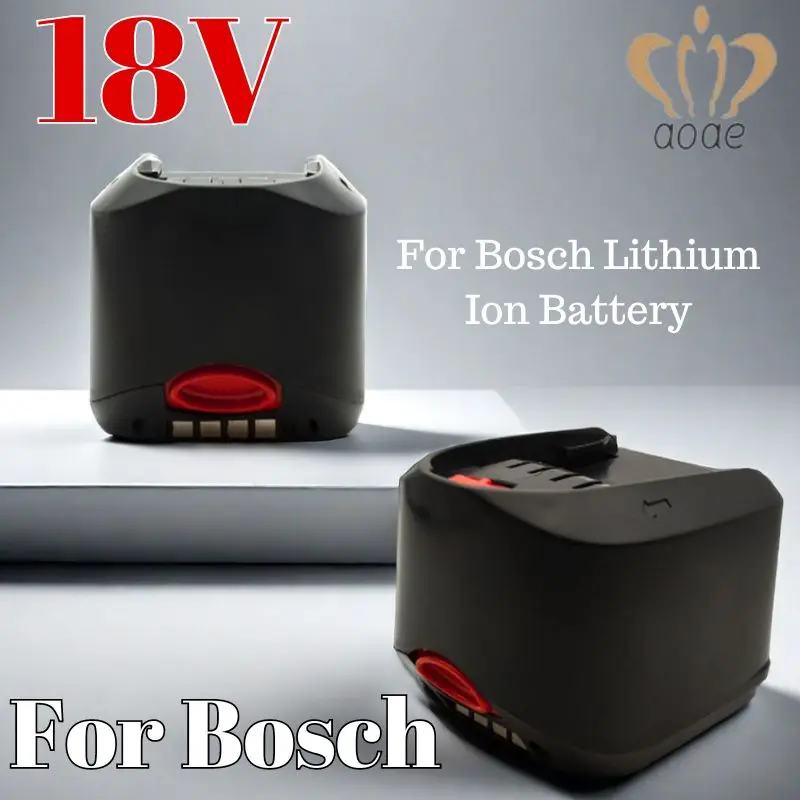 For Bosch 18V 12.8AH Li-ion Rechargeable Tool Battery PBA PST PSB PSR Bosch Home, Garden Tools (TypeC only) AL1810CV AL1815CV